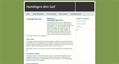 Desktop Screenshot of humdingersminigolf.com