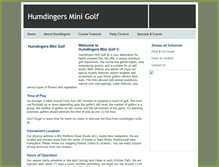 Tablet Screenshot of humdingersminigolf.com